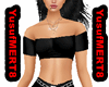YM| Black Tees TOP's