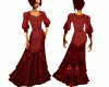 Red Velvet Medieval Gown