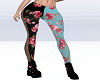 2tone floral leggings