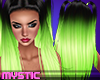 Neon Green/ Black Hair