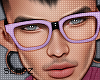 !!S Nerd Glasses Lilac