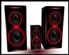 Red Boomin Speakers