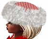 Red And White Fur Hat