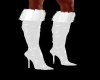 White Santa Boots