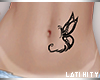 *L  Butterf Belly Tattoo