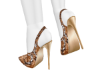 SoBe Satin Heels Python