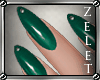 |LZ|Green Pearl Nails