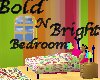 Bright n bold bedroom!