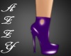 ~A~PurplePVC Heart Boots