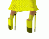 The shoes are yellow