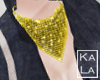 !A golden plate necklace
