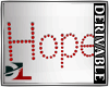[DL]HOPE wall sign