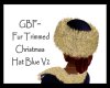GBF~Fur Trim Blue Hat V2