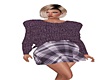 Purple Sweater&Skirt