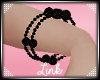 [L] Black Glitter Brac.