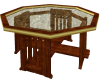 (H)Octagon wood table
