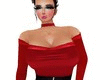 (*) red black sexy dress