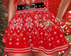 Sexy Mini Xmas Red Skirt