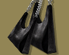 Silver Chunky Chain Tote