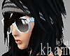 k> Emo sunglasses White