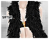 Black Layerable Fur Vest