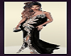 Elegant Black Gown N Purse