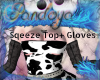 [Pan] Cow Top w. Gloves