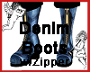 Denim Boots With Zipper