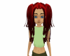 red double ponytails