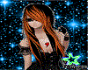 Orange Black Punk Hair