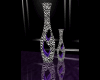 Purple art vase