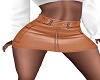 Peach Leather Skirt