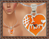 OO * #1 Mom Orange Heart
