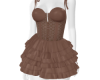 Chocolate Ruffle Dress