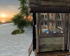 small private beach hut