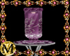 purple  Glass Candle