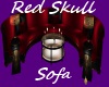 Red Skull Round Sofa
