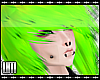 L Toxic Green Emo Hair