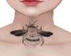 Queen Bee Neck Tattoo