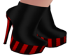black/red boots