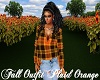 Fall Outfit Plaid Orange
