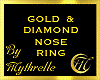 GOLD & DIAMOND NOSE RING