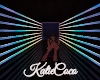 Neon tunnel room