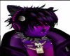 Dark purple emo hair