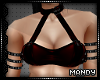 xMx:Belted Red PVC Top