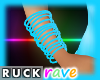 -RK- Rave Bracelts Aqua
