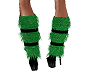 Sexy green fur boots
