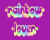 rainbow love glitter
