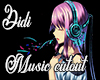 CutOut Music Girl