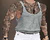 NK Tattooed Tank Gray